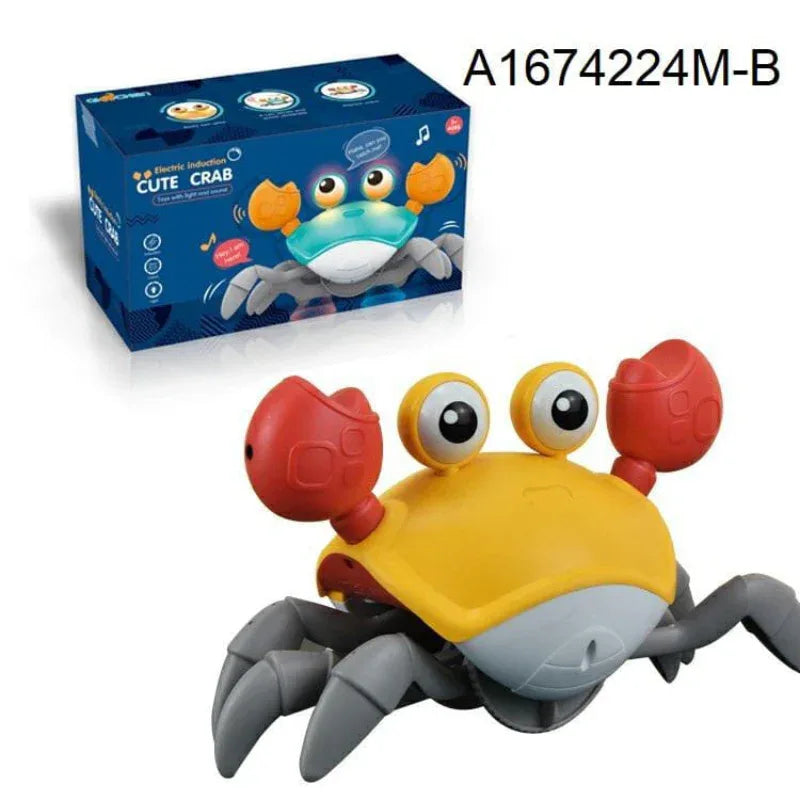 BATTERY OPERATED CUTE SENSOR CRAB WITH LIGHT SOUNDS - Prozone