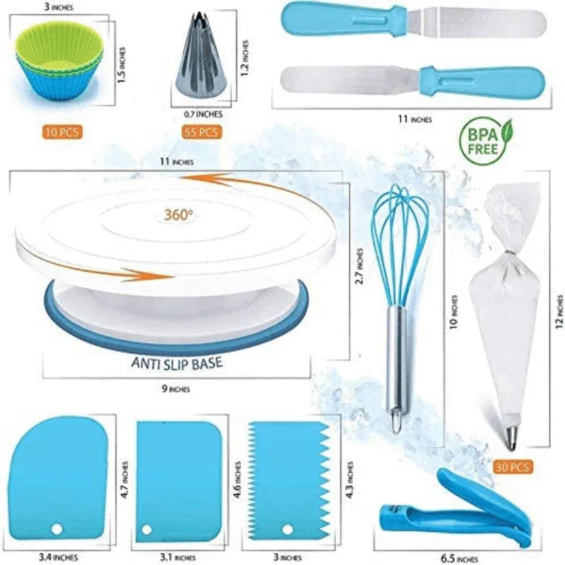 116 pcs pastry piping tips decorating set - Prozone