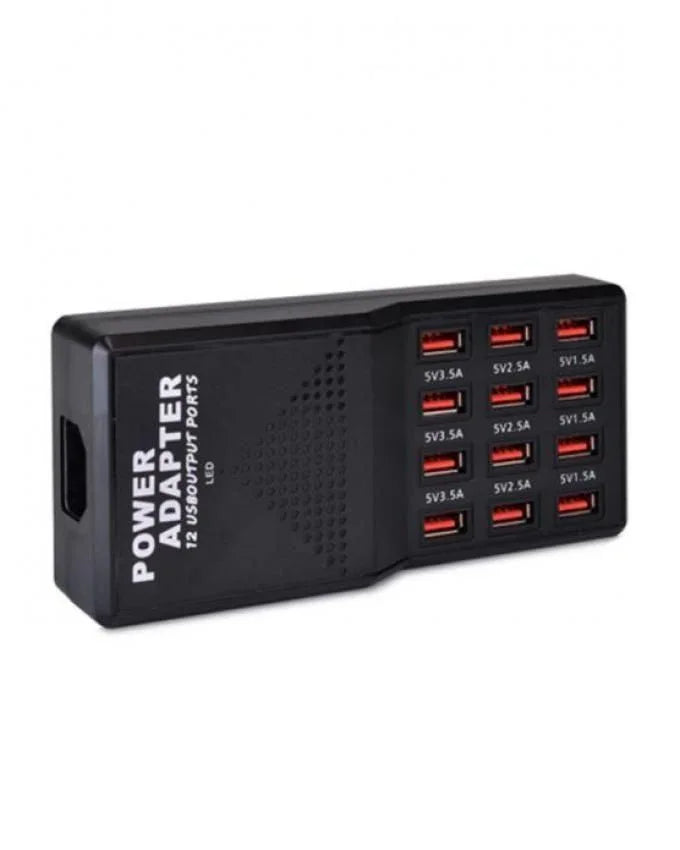 Usb fast charger 12 port 12amp w858 - Prozone
