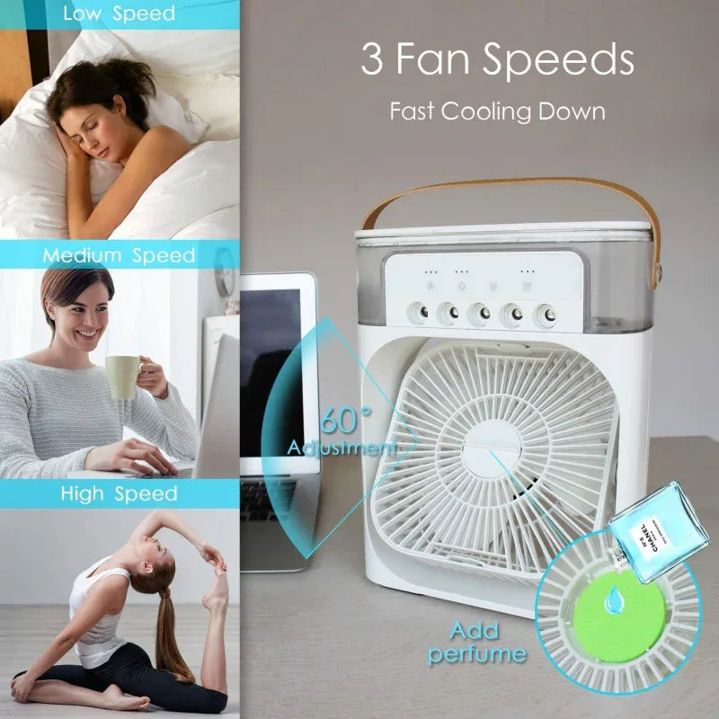 5v mobile cooling fan ice cube desktop water air cooler - Prozone