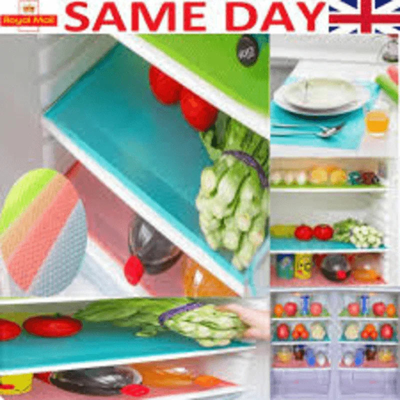 4 pack refrigerator liners multicolor mats - Prozone