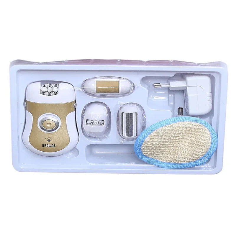 Browns (bs-903) 4 in 1 rechargeable women epilator - Prozone