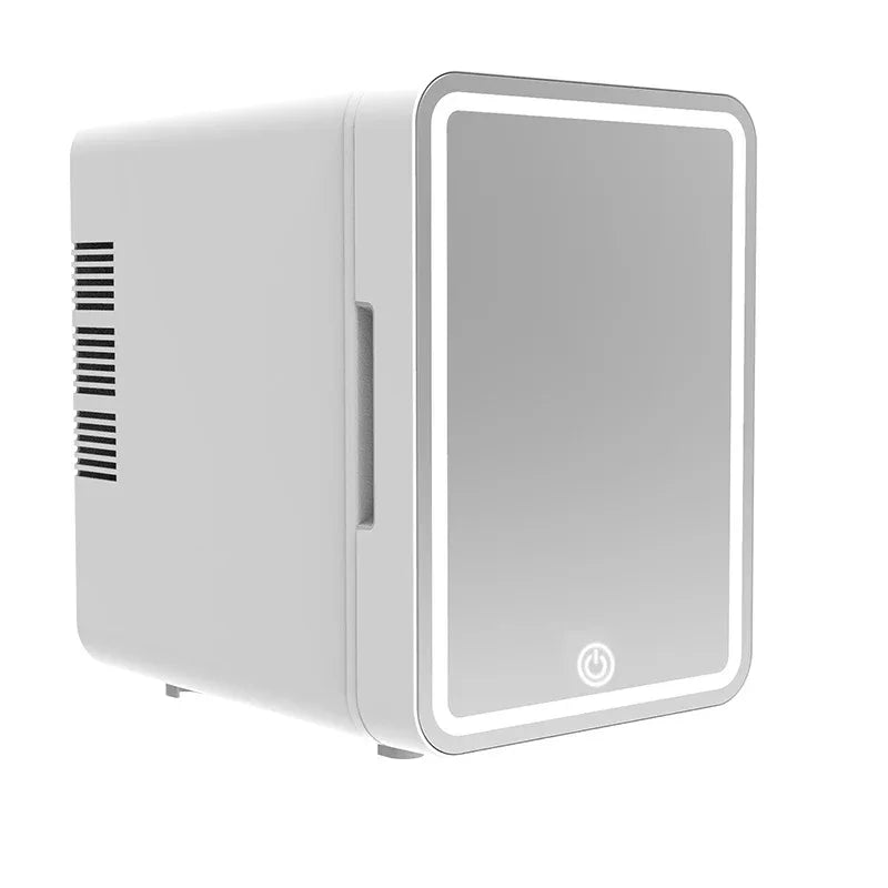 Portable Mirrored Beauty Fridge With LED Lighting - Prozone