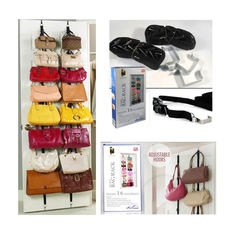 Bag rack door straps hanging rack holder - Prozone