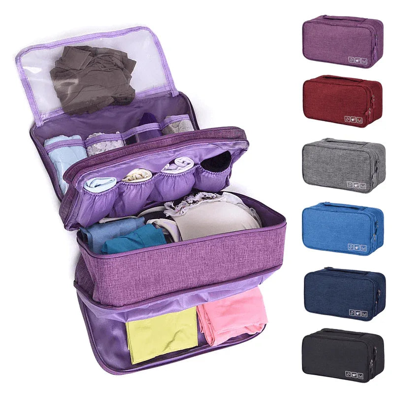 Triple layer travel underwear toiletry bag - Prozone