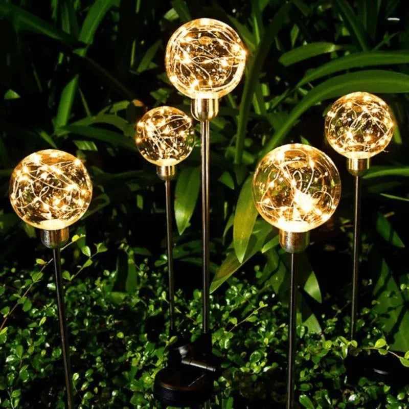 Solar ball reed lamp (2 pcs) - Prozone