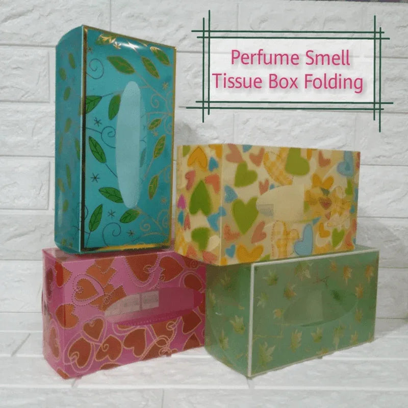 Tissue box plastic card folding - multi - Prozone