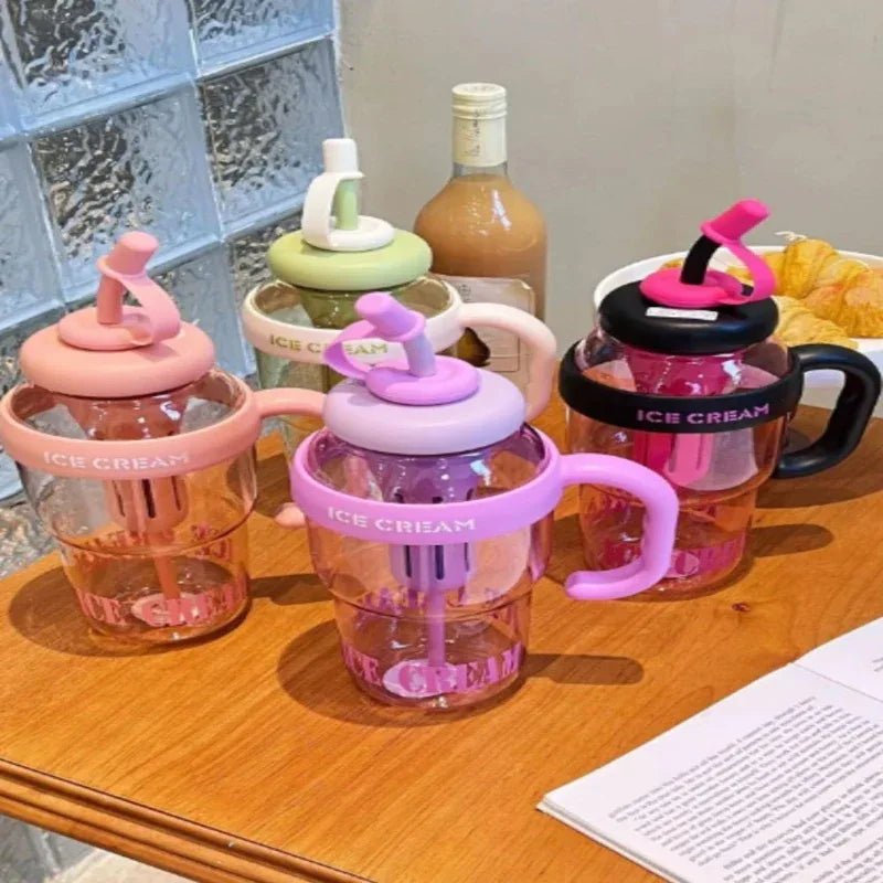 1200 ML Water Glass Bottle with Straw tea fuser - Prozone