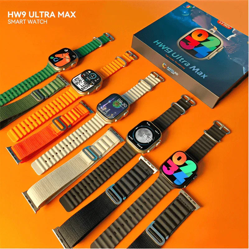 Hw9 ultra max 2.2 inch amoled screen display series 8 smart watch - Prozone