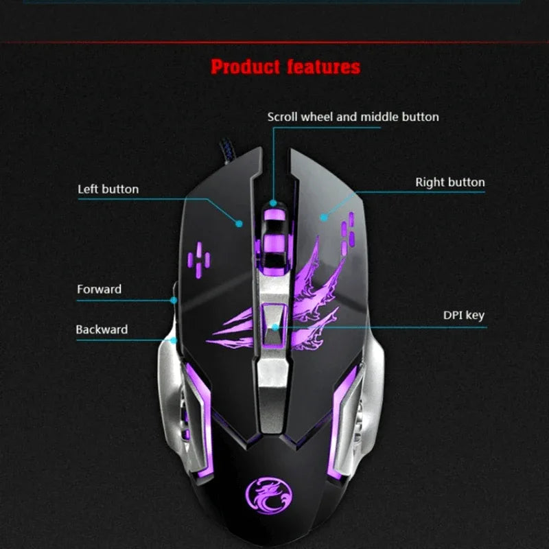 A8 3200 dpi 6d wired gaming mouse - Prozone