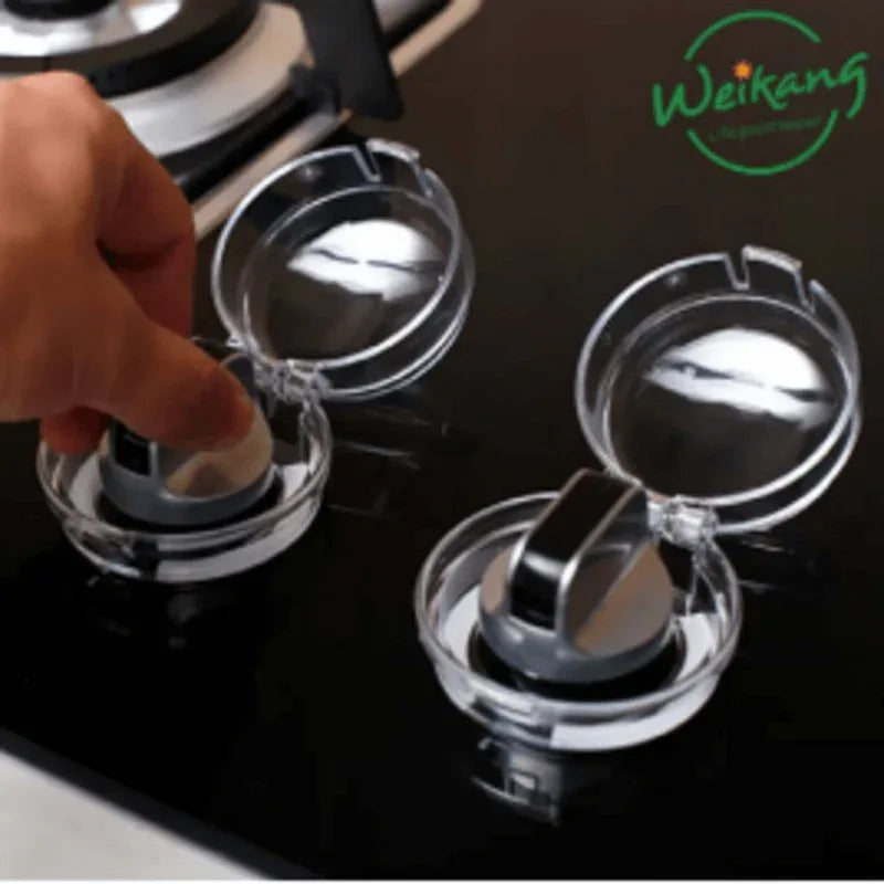 Pair of universal kitchen gas stove knob covers without lock - Prozone