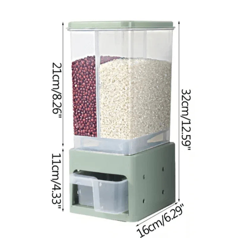 3kg 2 partition cereal dispenser - Prozone