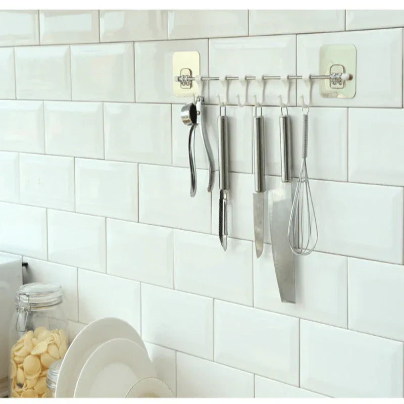 Steel rod wall mounted kitchen hanger - Prozone