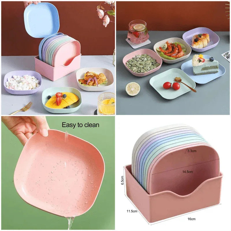 10pcs plates set with holder - Prozone