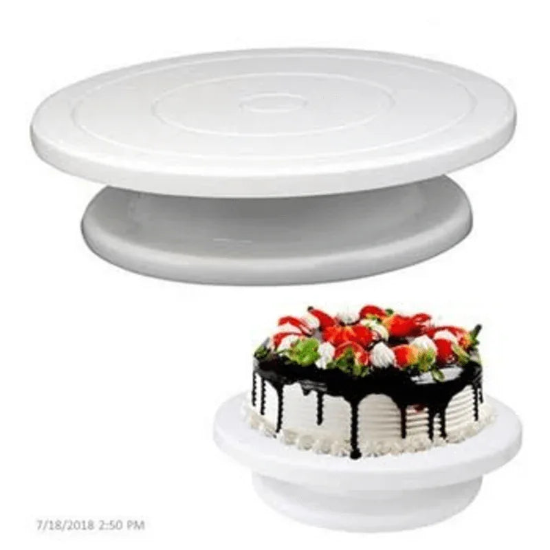 1 pc 28cm kitchen rotating turntable cake stand - Prozone