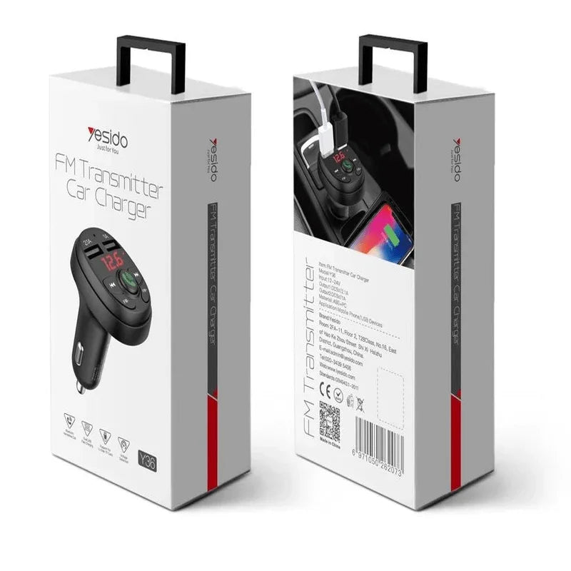 Charger and bluetooth fm transmitter for car - Prozone