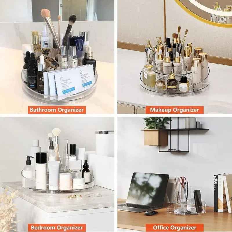 360° Rotating Acrylic Makeup Organizer - Prozone