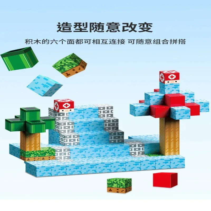 Magnetic Building Blocks Minecraft Pack of 30pcs - Prozone