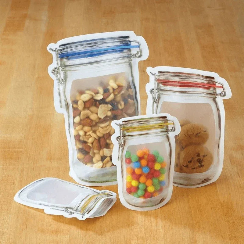 Reusable jar bags ziplock bag airtight - pack of 3 - Prozone