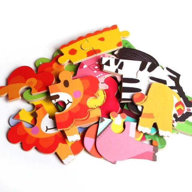 Wooden Floor Puzzles for Toddlers Transport Vehicles - Prozone