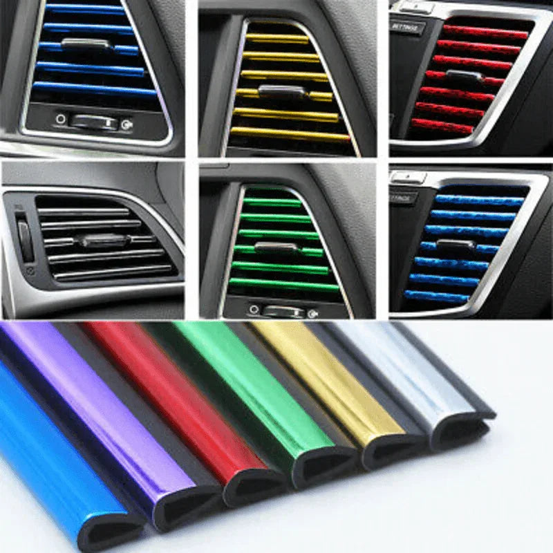 10 pcs car air conditioner vent outlet trim strip - Prozone