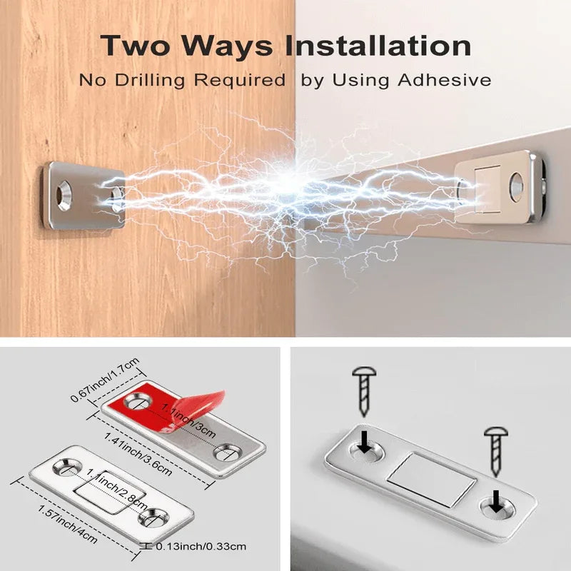 4 pcs ultra thin cabinet door magnetic catch - Prozone