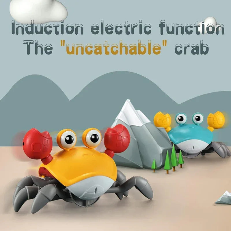 BATTERY OPERATED CUTE SENSOR CRAB WITH LIGHT SOUNDS - Prozone