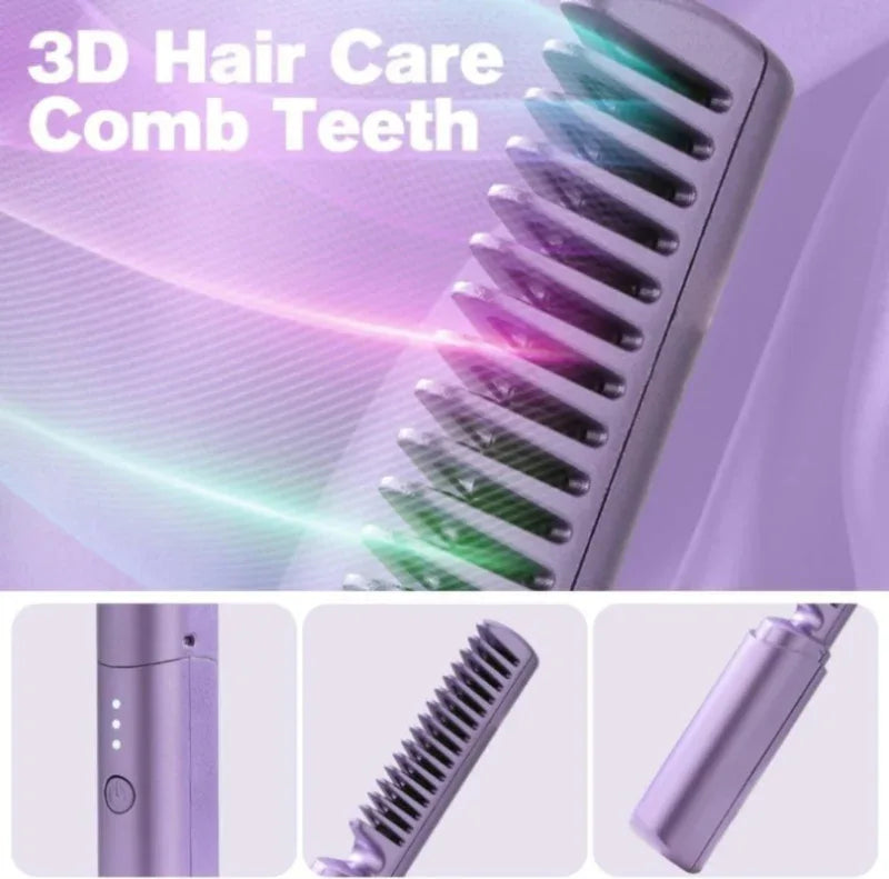 2in1 wireless rechargeable travel hair comb - Prozone