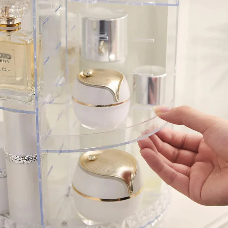 Rotating Crystal Cosmetics Makeup Organizer Box Pack - Prozone