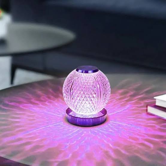 Glass round rgb lamp - Prozone