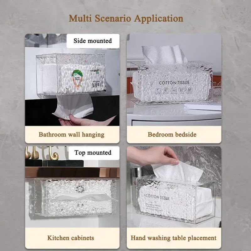 Luxury Crystal Wall Mounted Tissue Box - Prozone