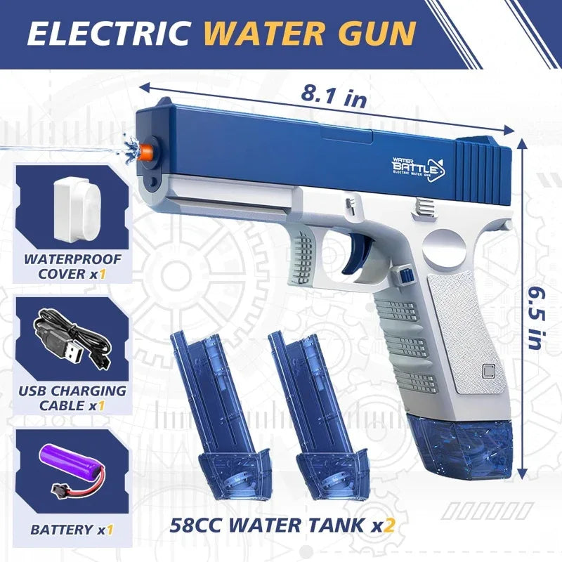 Rechargeable electric squirt water gun - Prozone