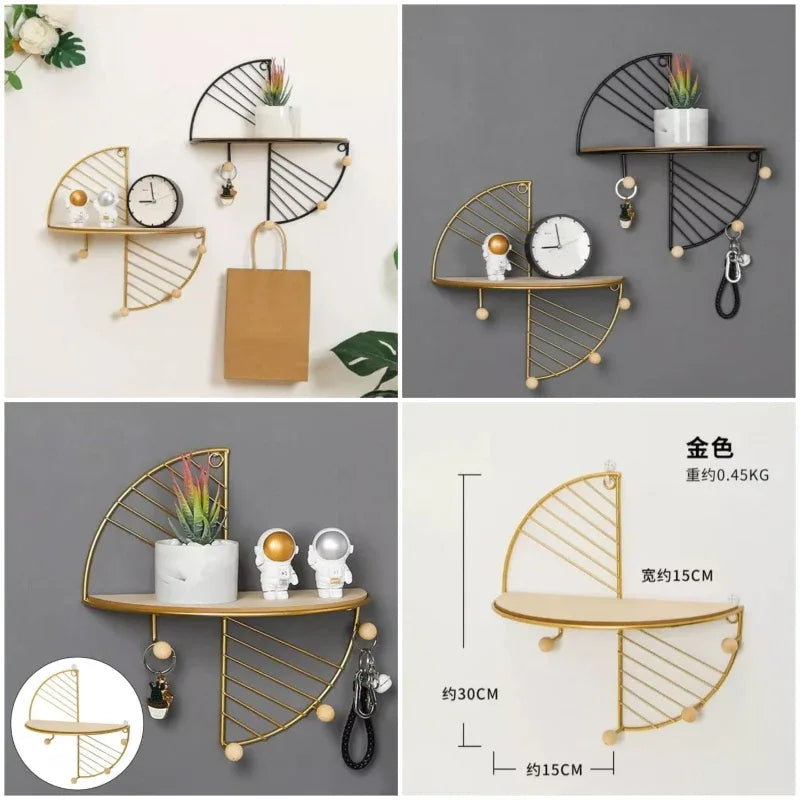 Home creative circle shape wall shelf - Prozone