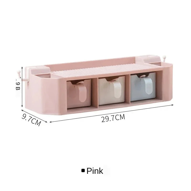 Wall-mounted spice, shelf & tool holder - Prozone