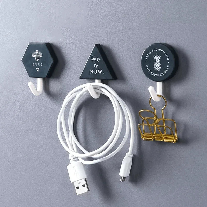 3pcs creative wall door hooks clothes towel key hanger - Prozone