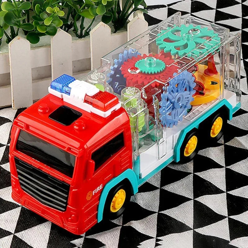 Battery Powered Fire Engine Toys with Changeable Light Sound - Prozone