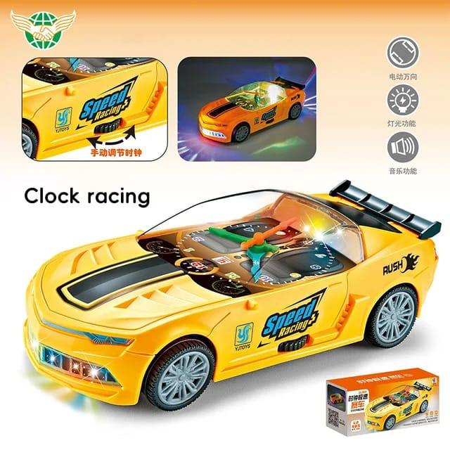 CLOCK CAR WITH LIGHT SOUNDS - Prozone