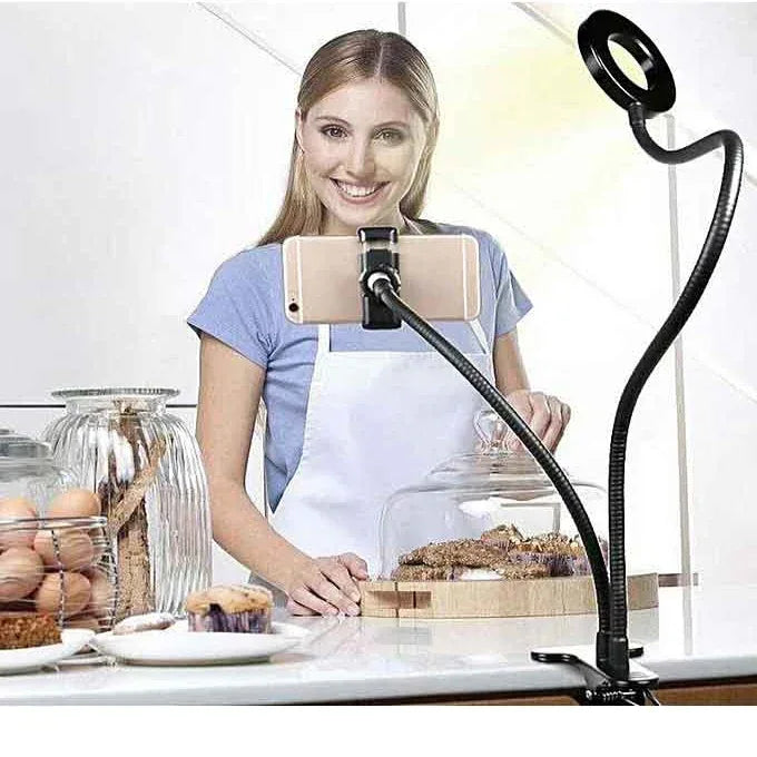 Selfie ring light with cell phone holder stand-vloggers - Prozone