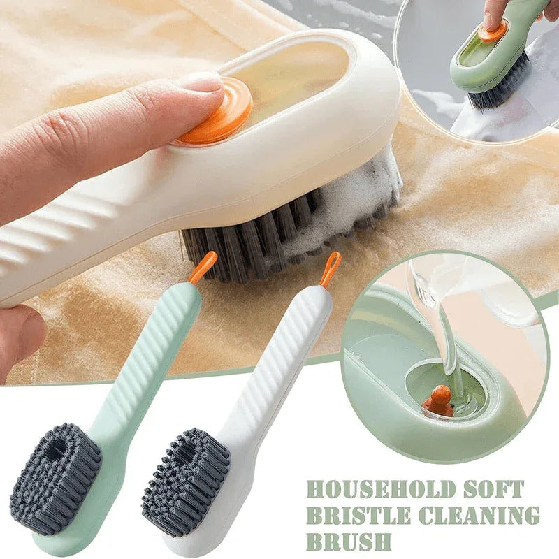 2 pcs multifunctional shoe brush with liquid box - Prozone