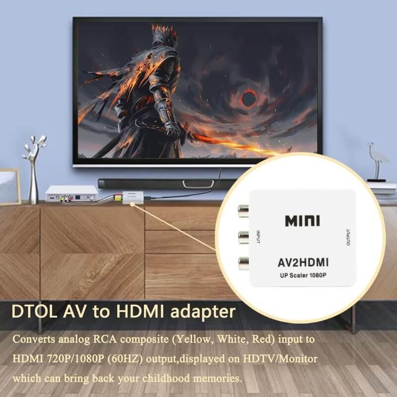 Hdmi converter adapte mini composite for vcr, dvd, ps3 - Prozone