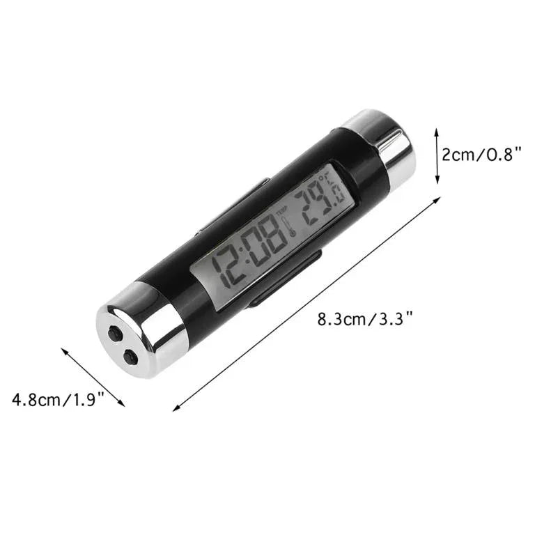 Digital car air vent thermometer car thermometer clock - Prozone