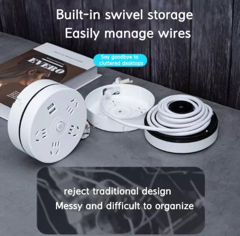 16.5 feet long electrical foldable extension 3 usb socket - Prozone
