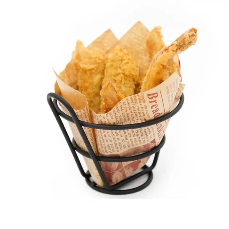 Mini round iron fries bucket - Prozone