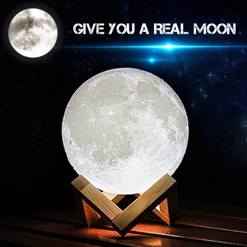 Led moon lamp night light 3d - Prozone