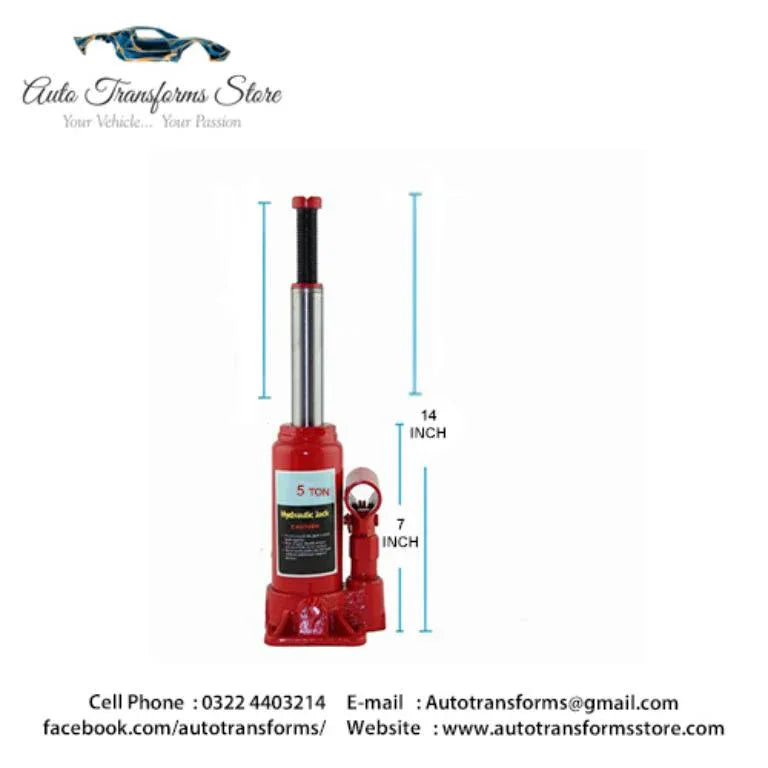 Hydraulic bottle lifting jack 5 ton car sedan - Prozone