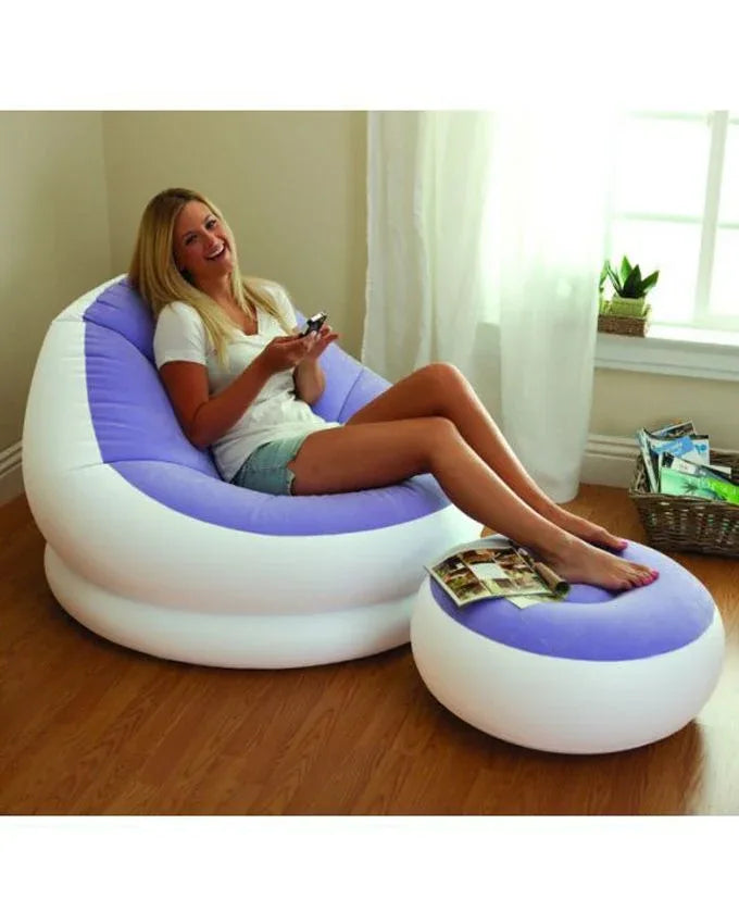 Intex inflatable cafe chaise chair with optional pump - Prozone