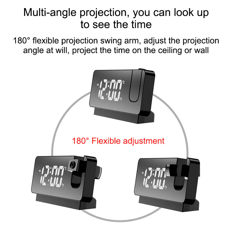 Led Digital Projection Alarm Clock