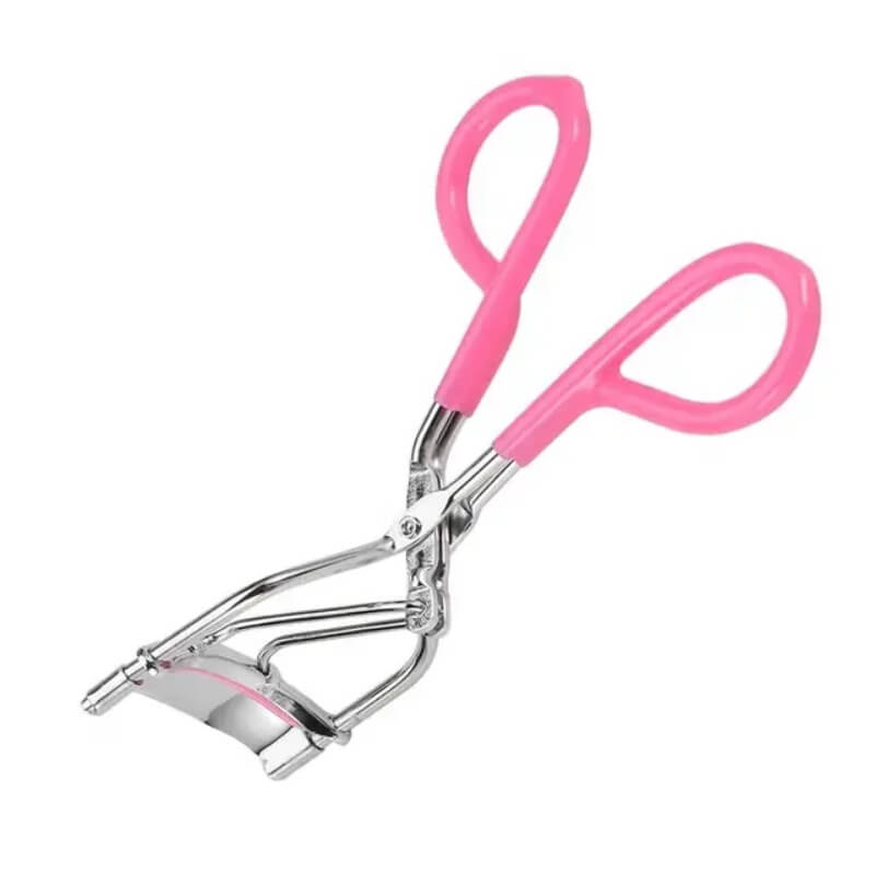 Portable stainless steel handle eyelashes curler