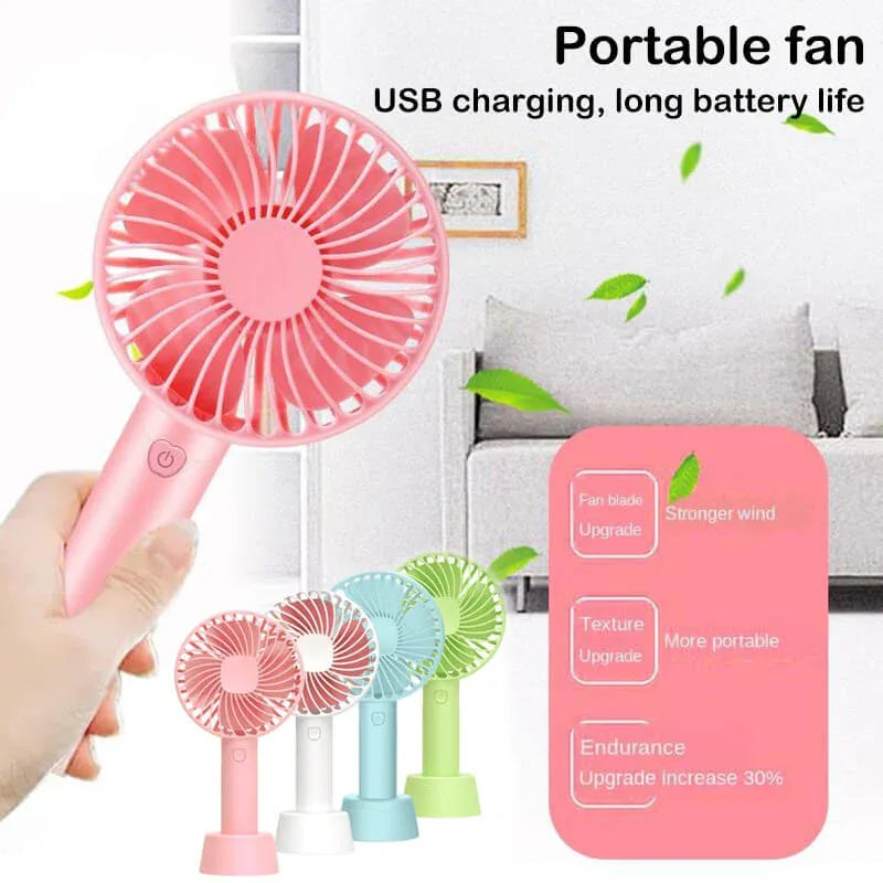 Usb mini handheld fan cooler portable small charging fan - Prozone
