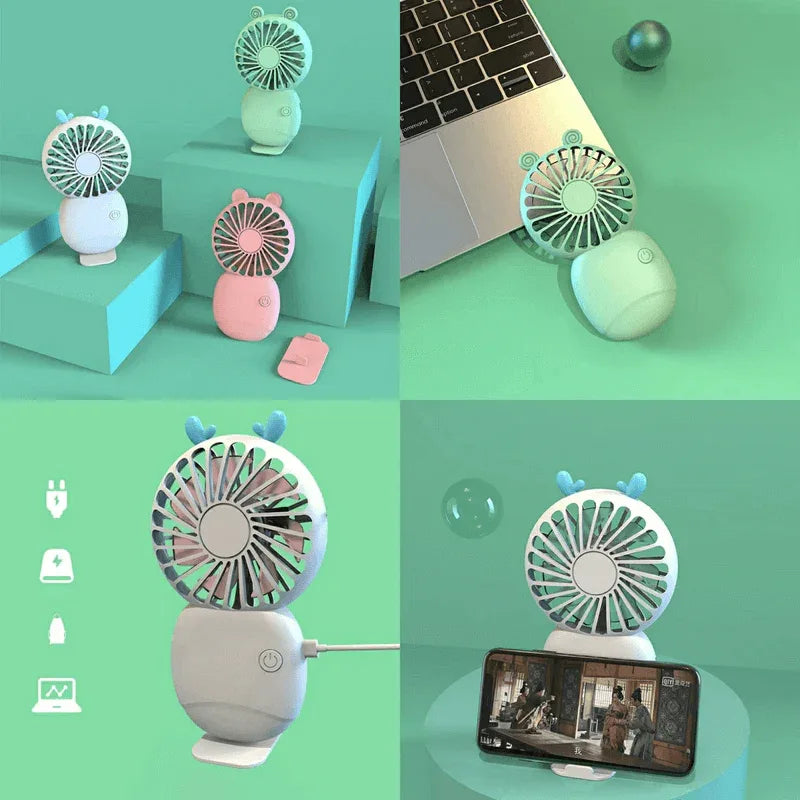 Battery powered pocket electric desk fan - Prozone